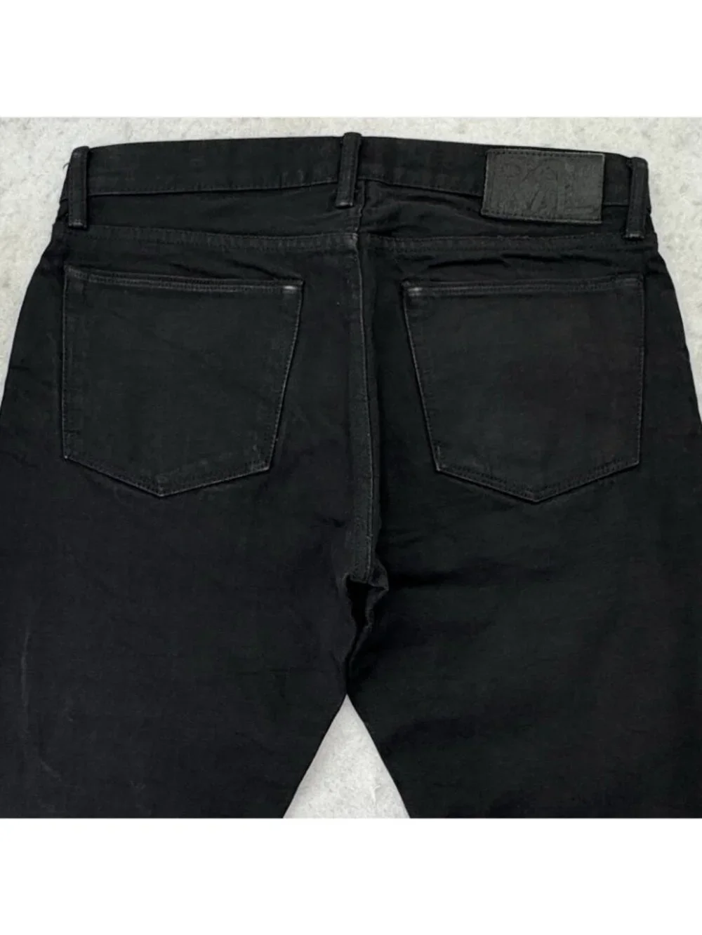 RRL Double RL Japanese Selvedge Denim Jeans Men’s 33x32 Black Slim Fit USA Made